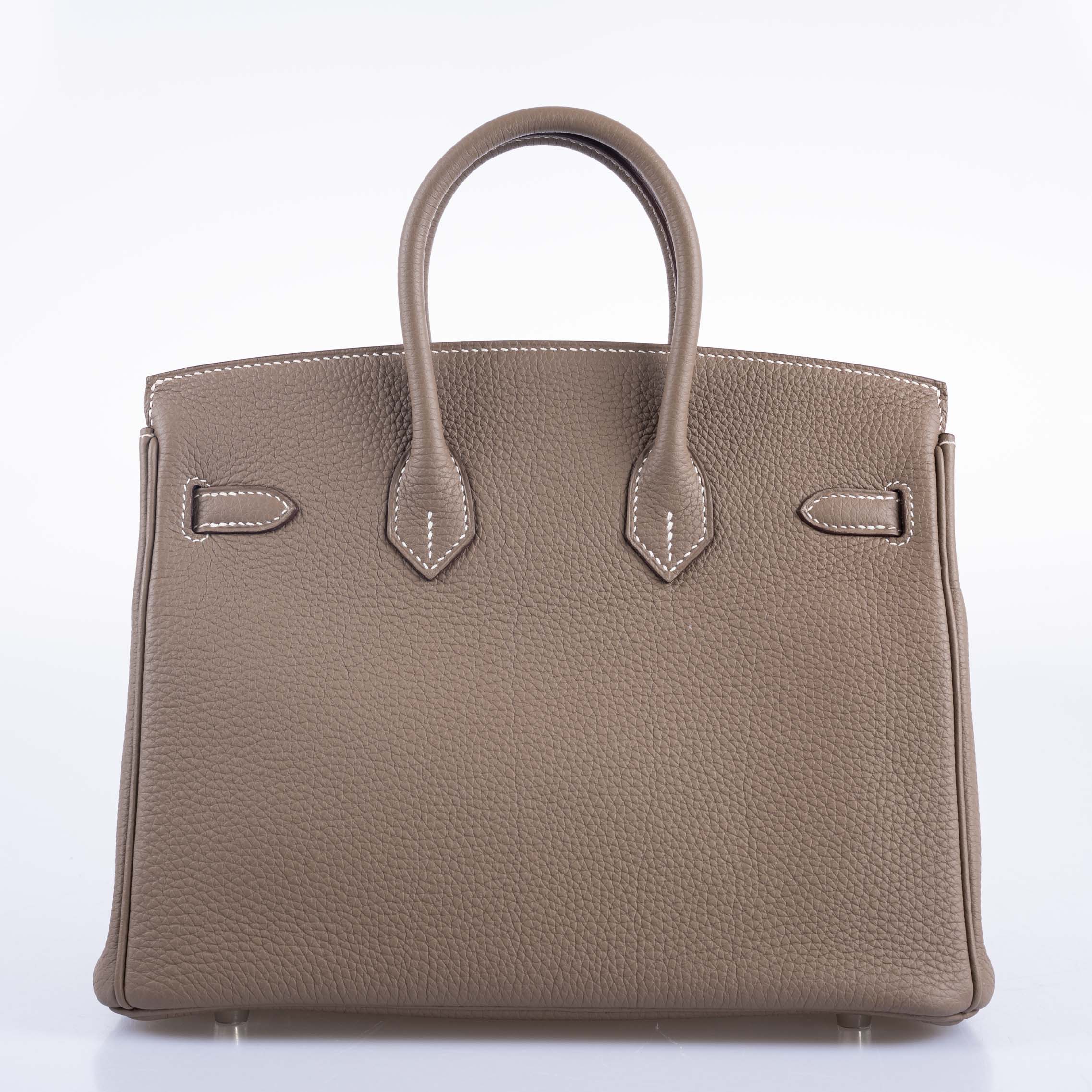 Hermes Birkin 25 Etoupe Togo Palladium Hardware
