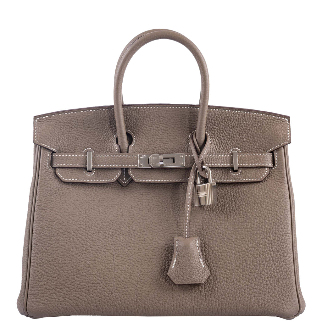Hermes Birkin 25 Etoupe Togo Palladium Hardware