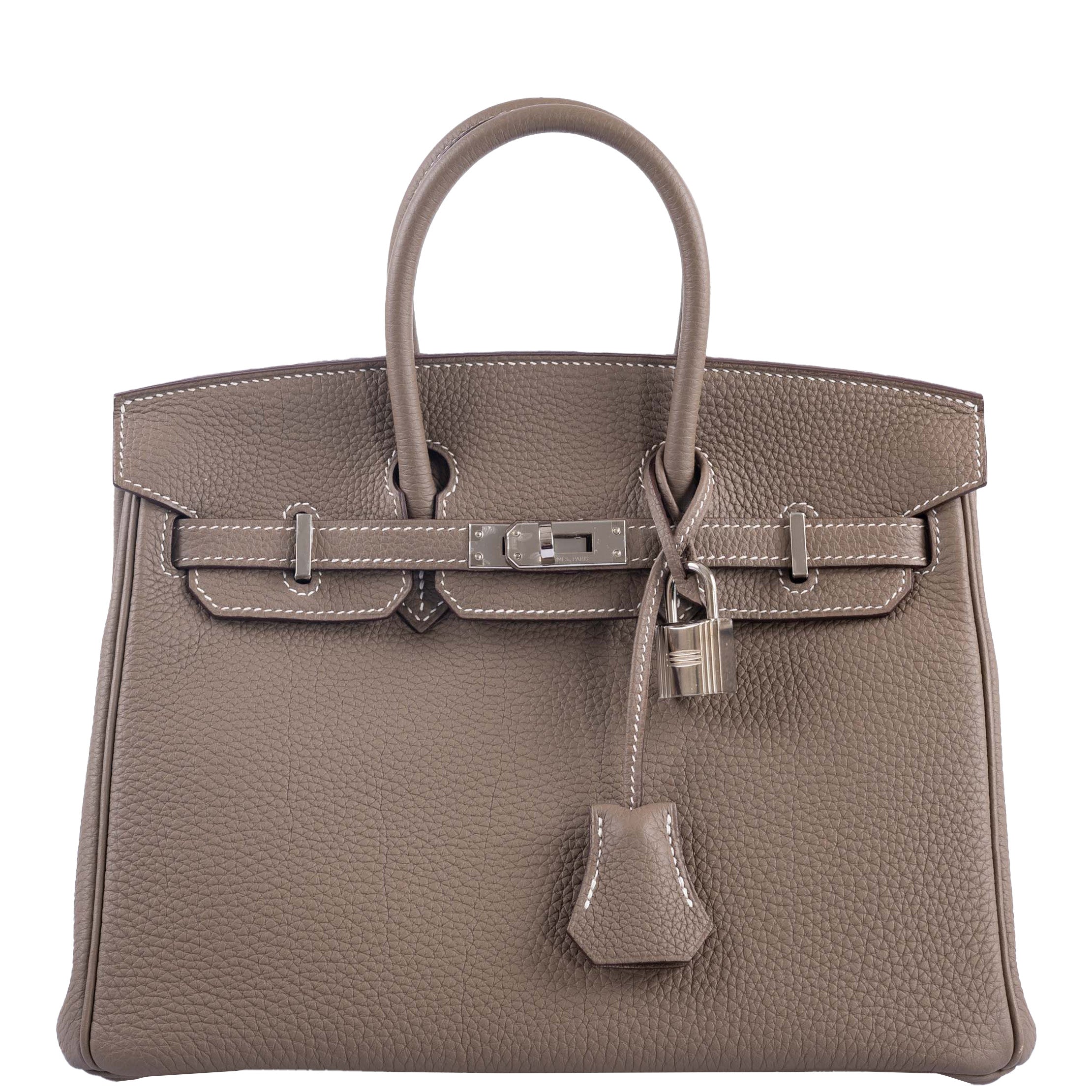 Hermes Birkin 25 Etoupe Togo Palladium Hardware
