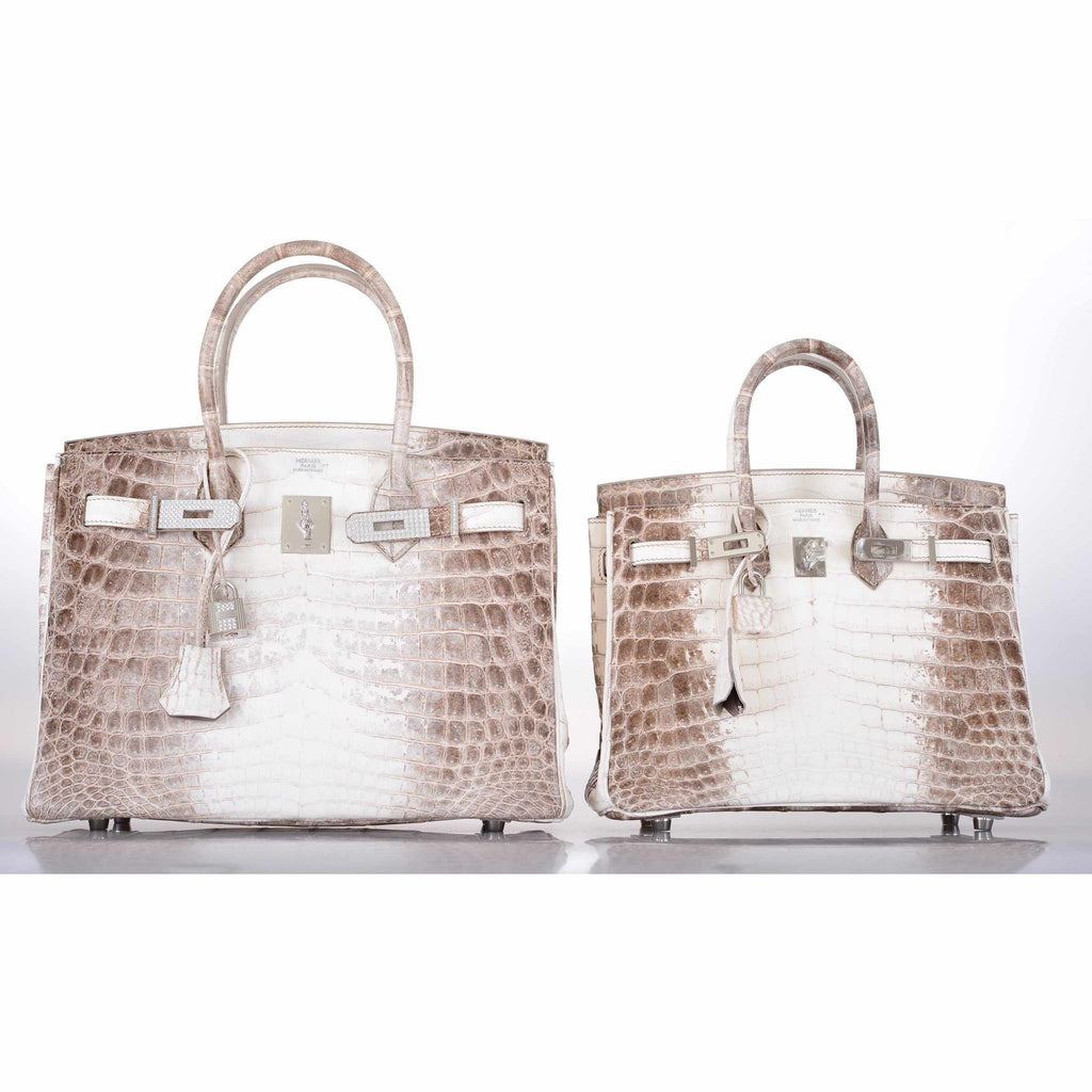 Hermes Birkin 25 Himalayan White Niloticus Crocodile Palladium Hardware