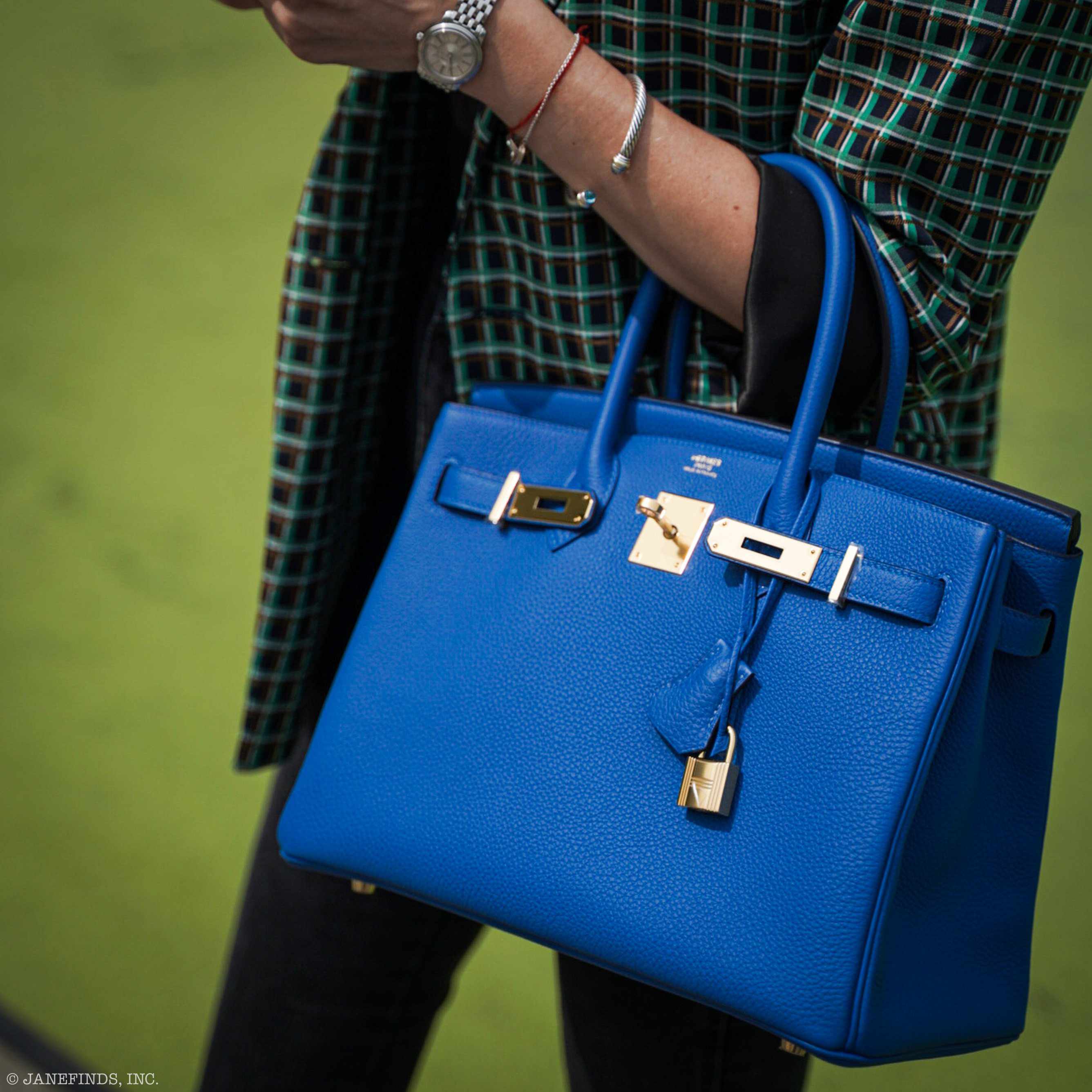 Hermes Birkin 30 Blue Zellige Togo Gold Hardware