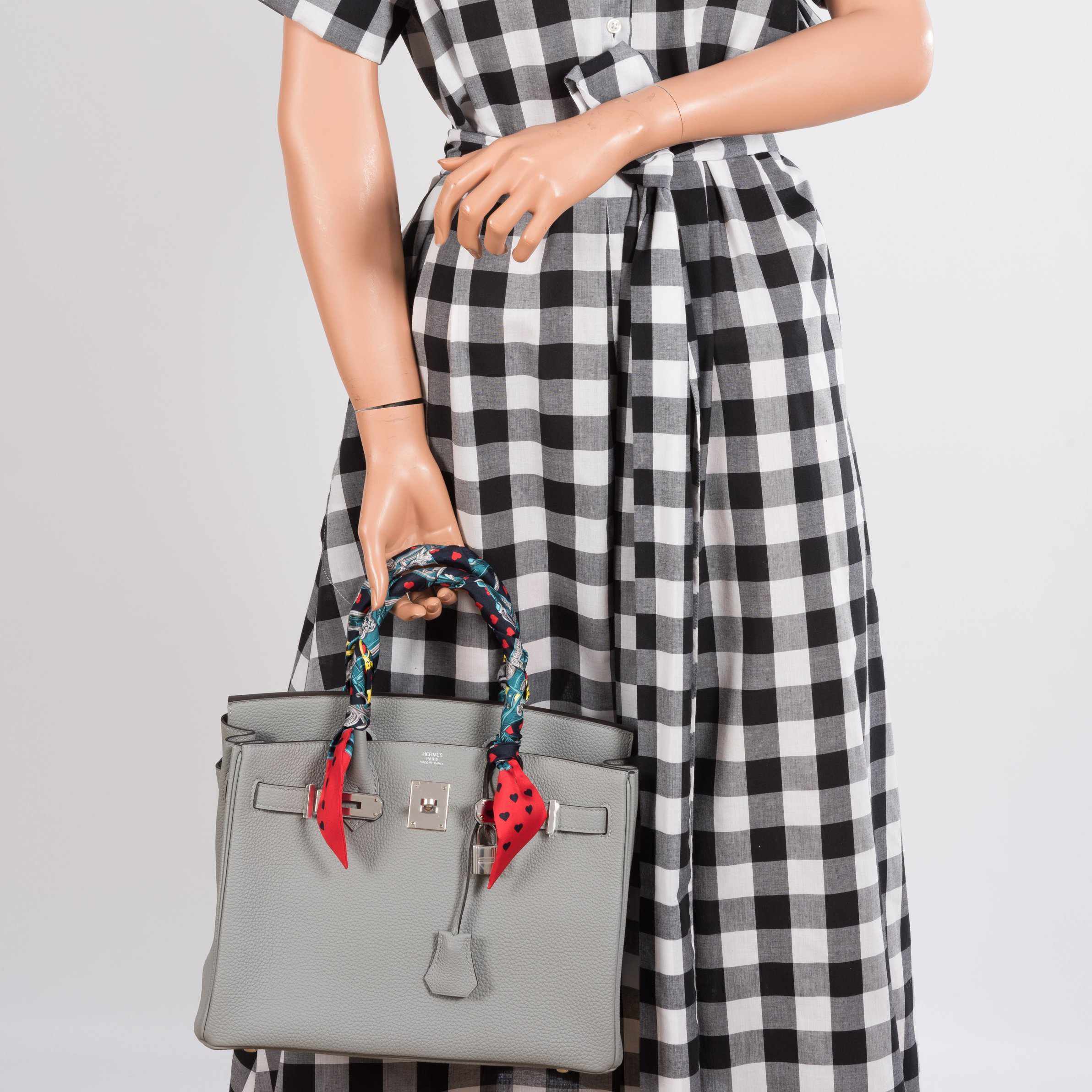 Hermes Birkin 30 Gris Mouette Gray Togo Palladium Hardware