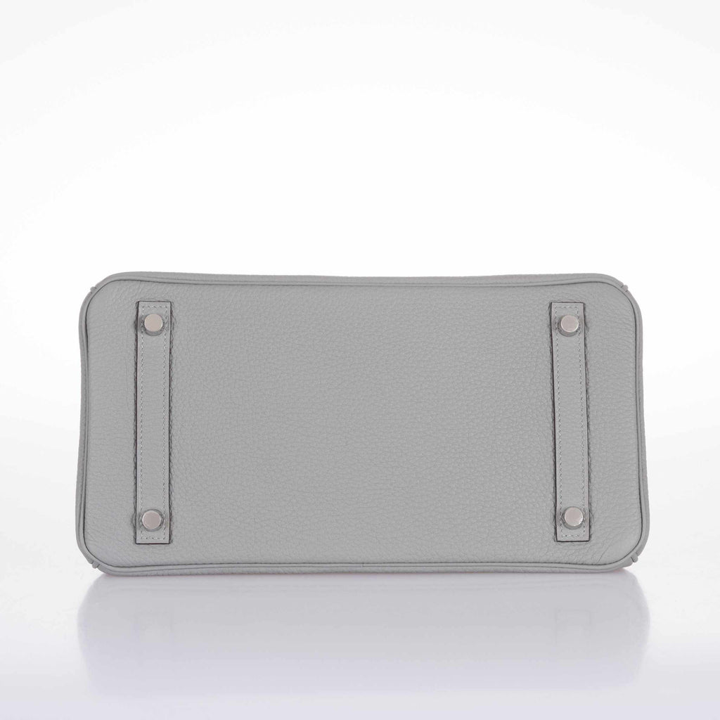 Hermes Birkin 30 Gris Mouette Gray Togo Palladium Hardware
