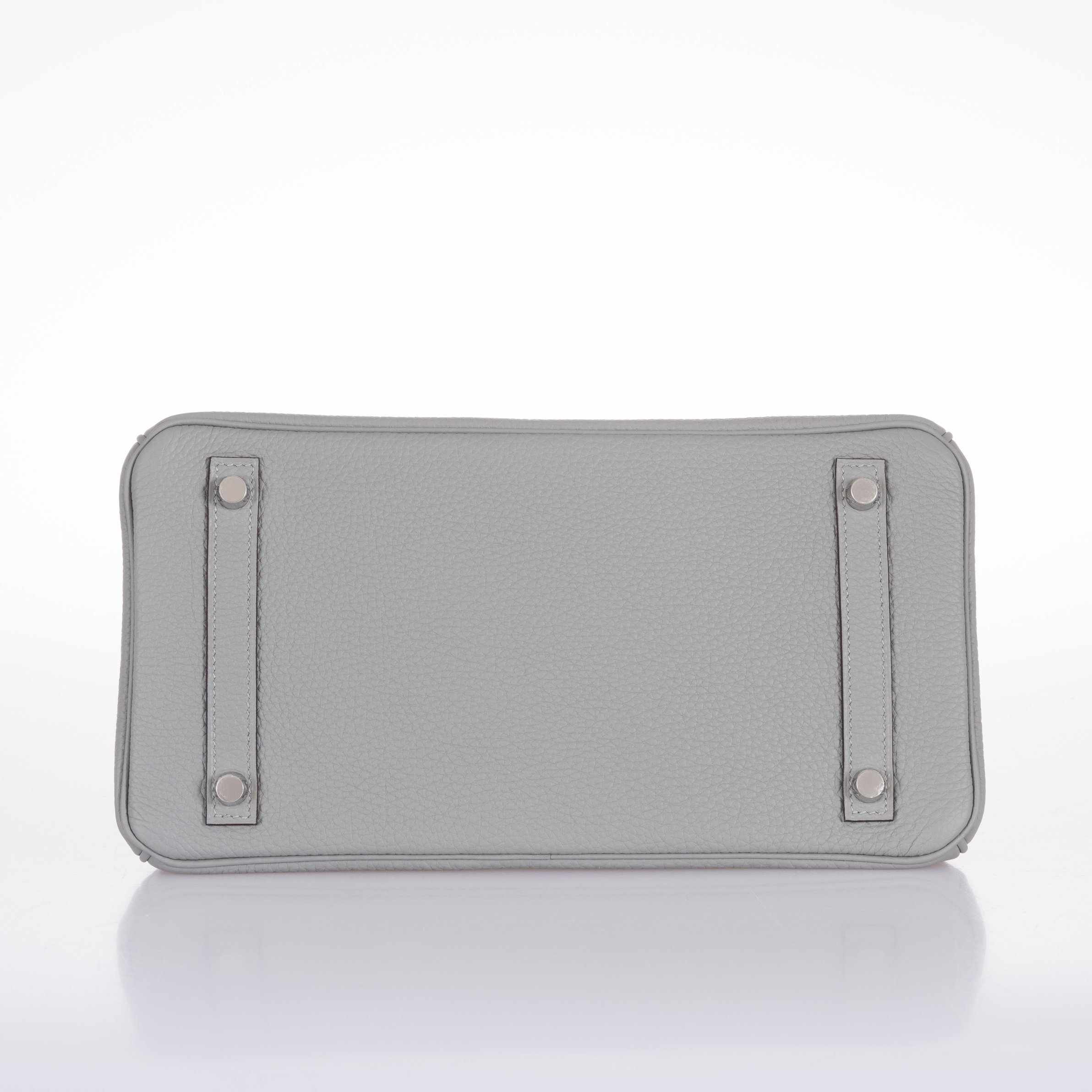 Hermes Birkin 30 Gris Mouette Gray Togo Palladium Hardware