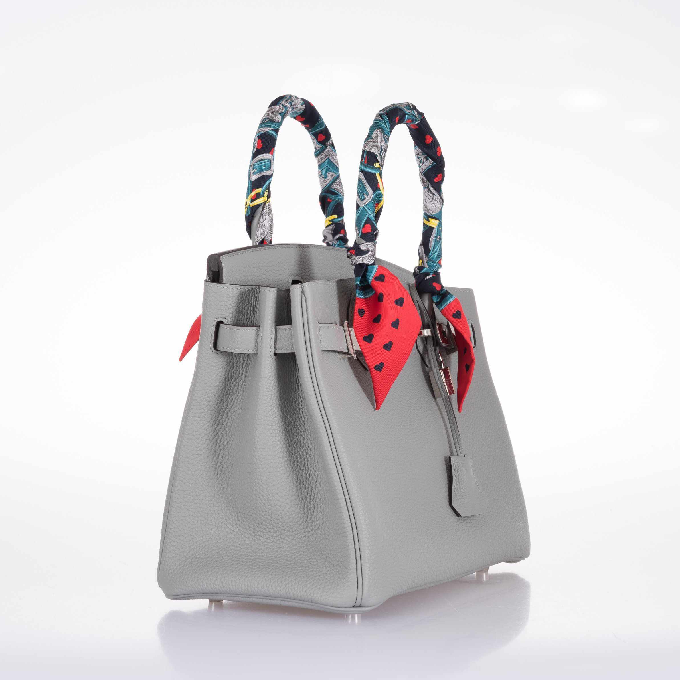 Hermes Birkin 30 Gris Mouette Gray Togo Palladium Hardware