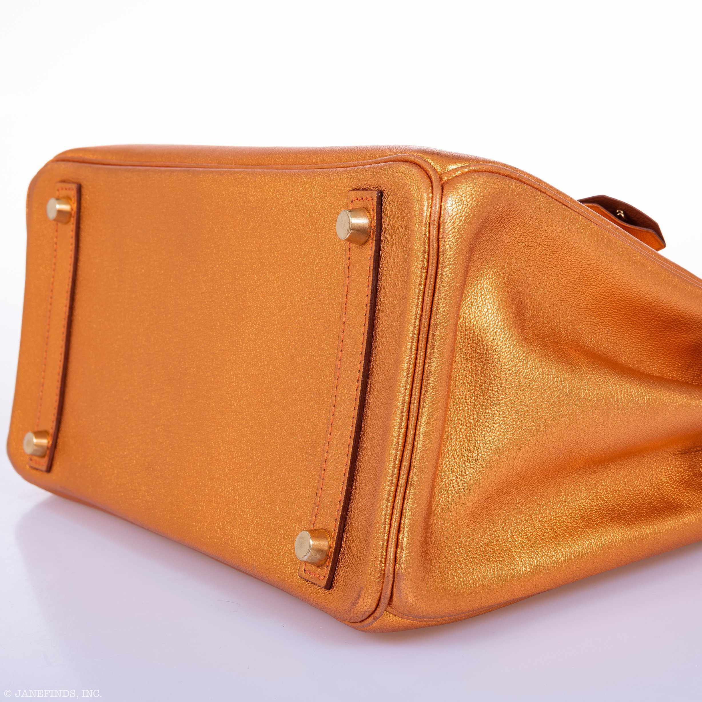 Hermes Birkin 30 Metallic Bronze Chevre Gold Hardware