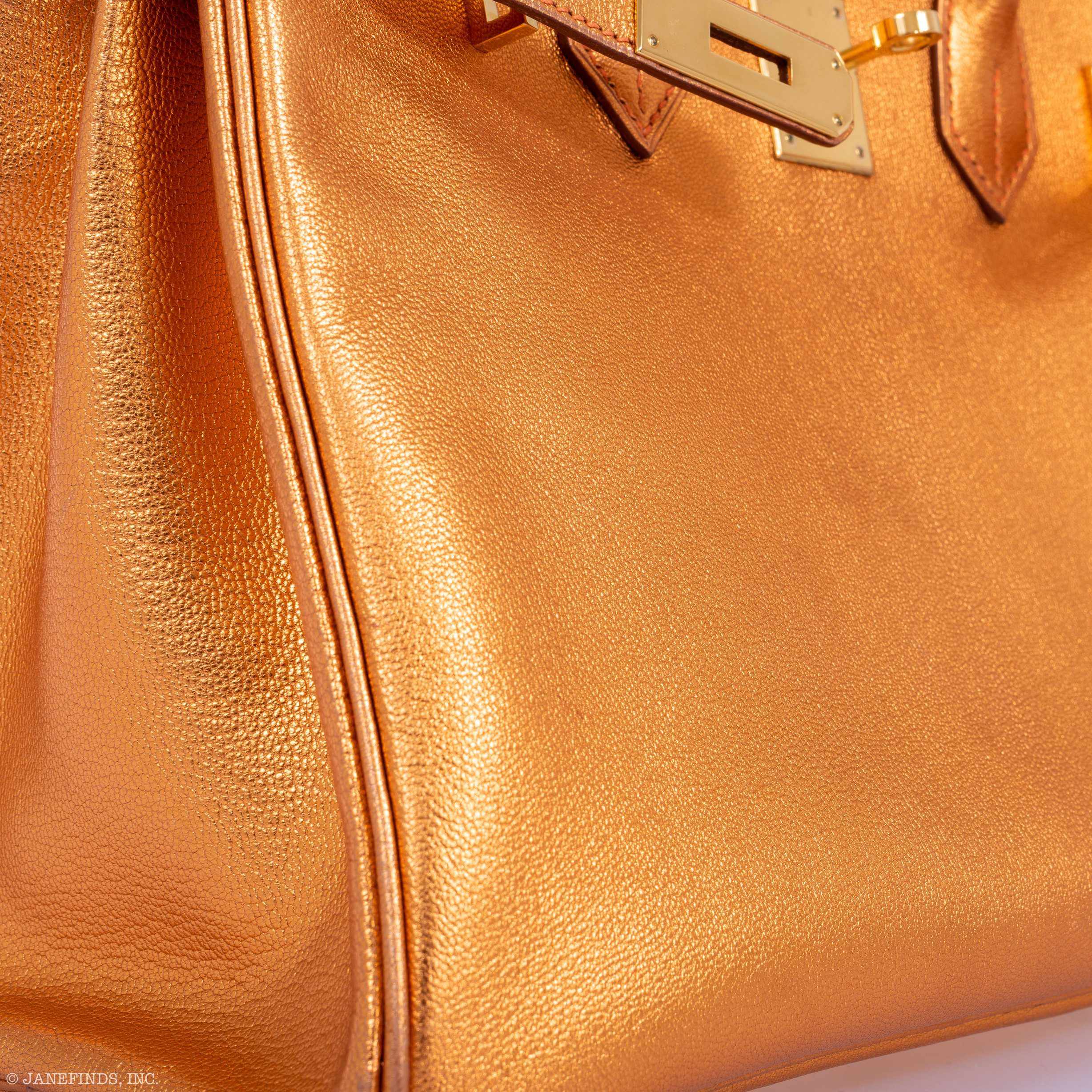 Hermes Birkin 30 Metallic Bronze Chevre Gold Hardware