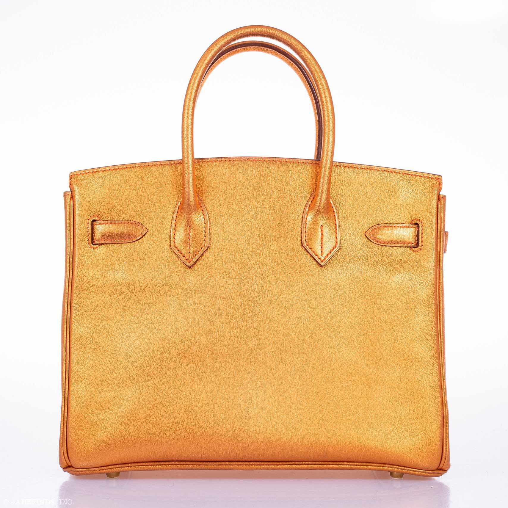 Hermes Birkin 30 Metallic Bronze Chevre Gold Hardware