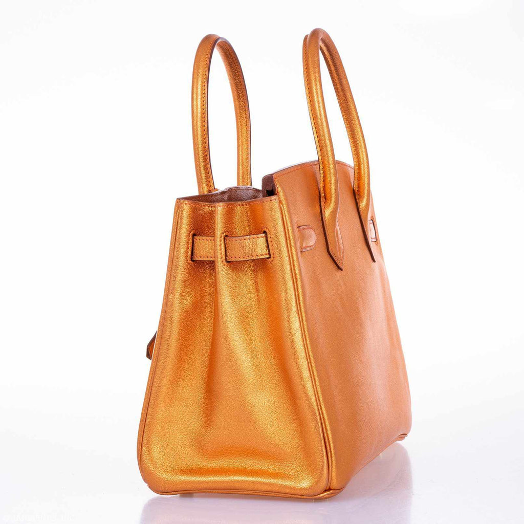 Hermes Birkin 30 Metallic Bronze Chevre Gold Hardware