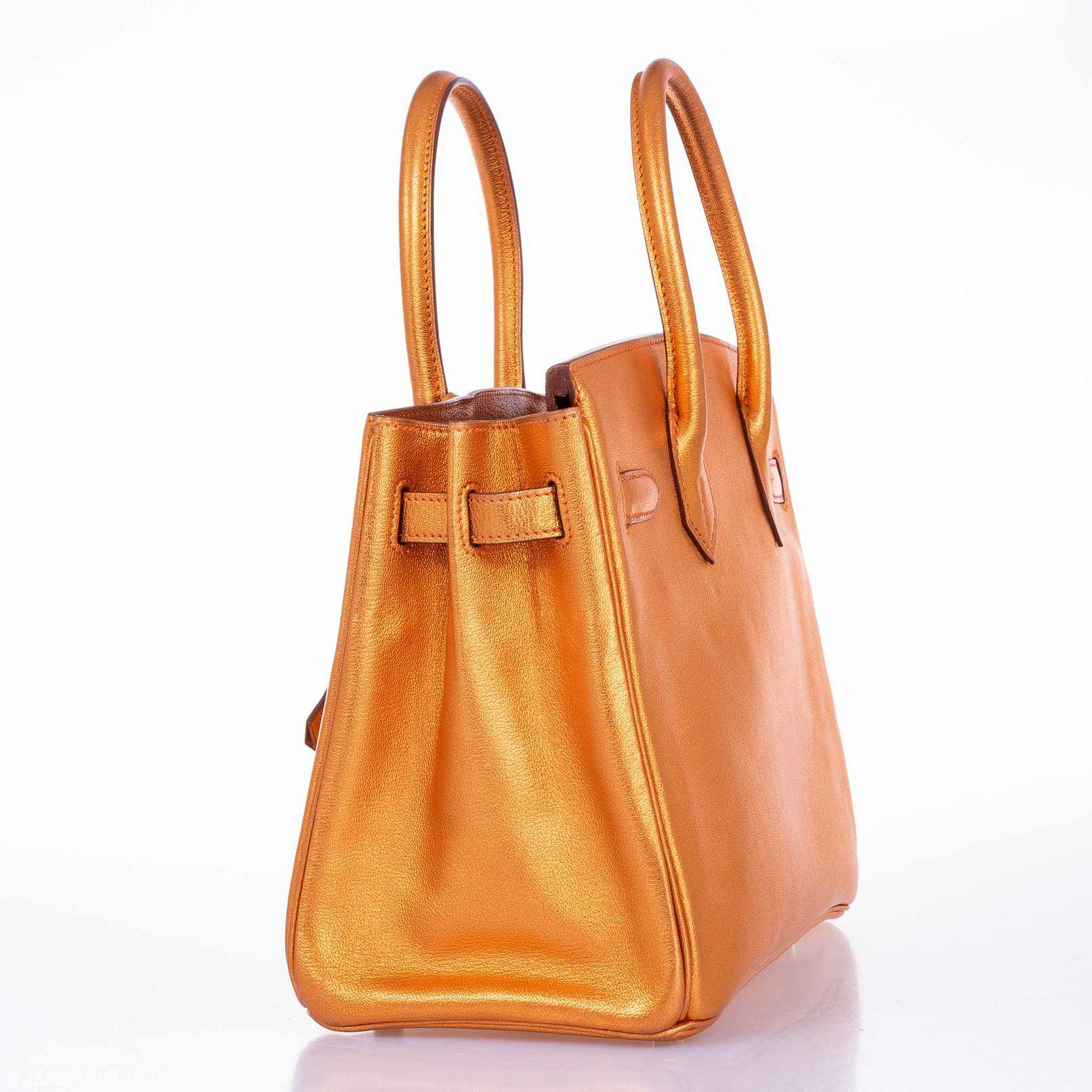 Hermes Birkin 30 Metallic Bronze Chevre Gold Hardware