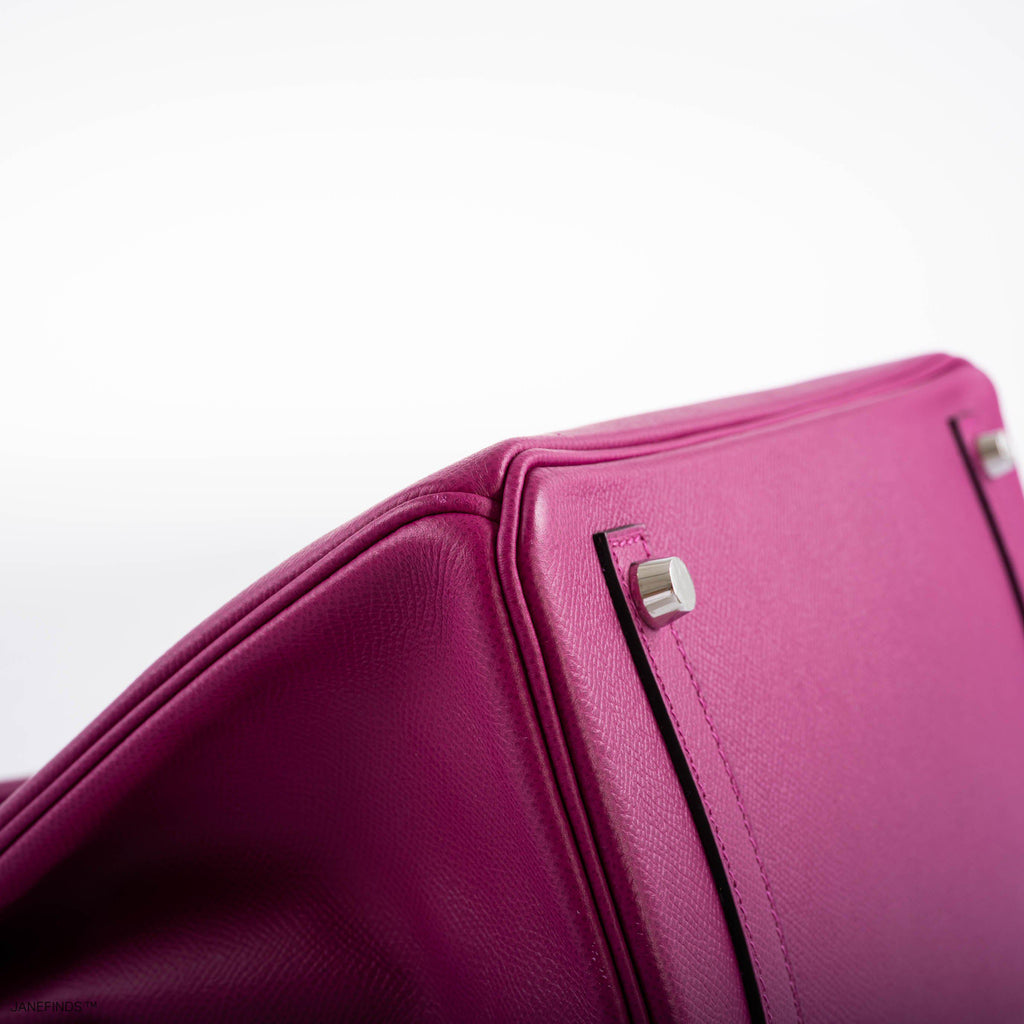 Hermes Birkin 30 Rose Pourpre Epsom with Palladium Hardware