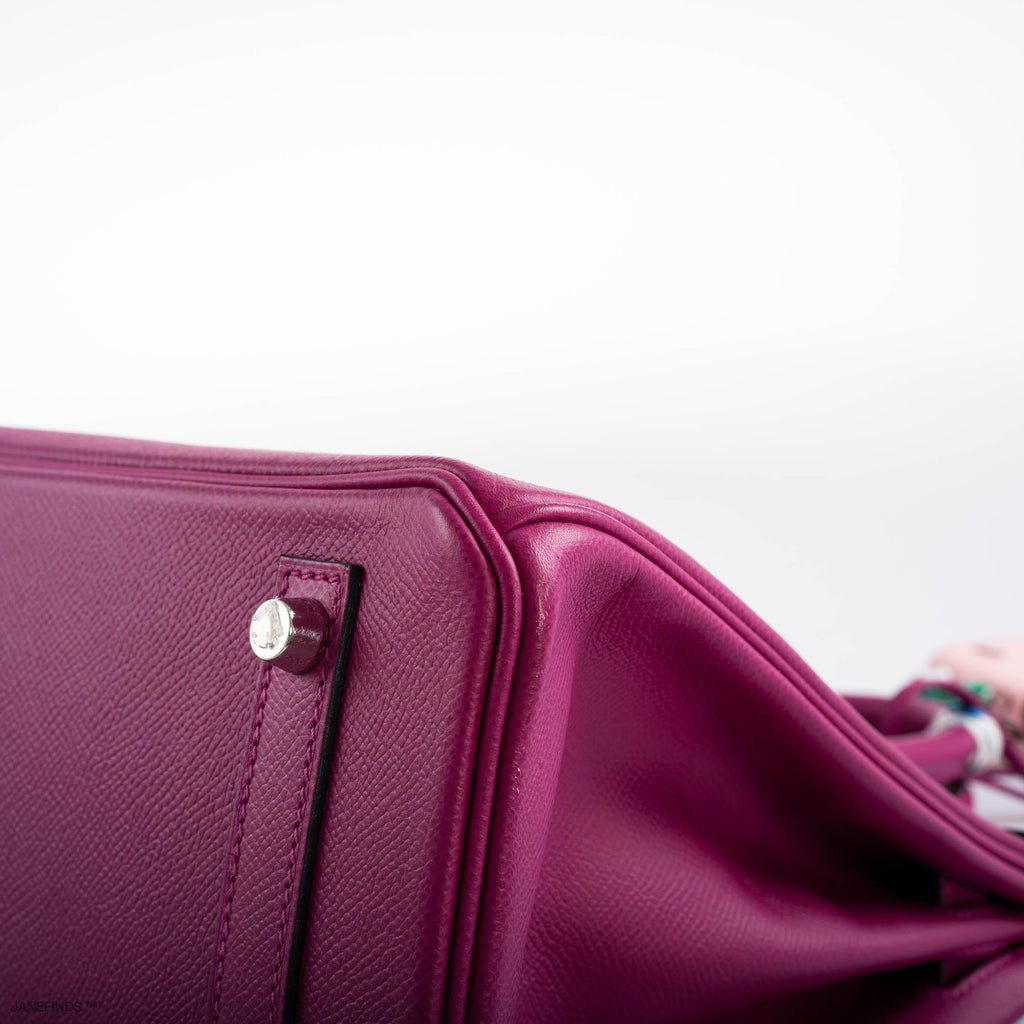 Hermes Birkin 30 Rose Pourpre Epsom with Palladium Hardware