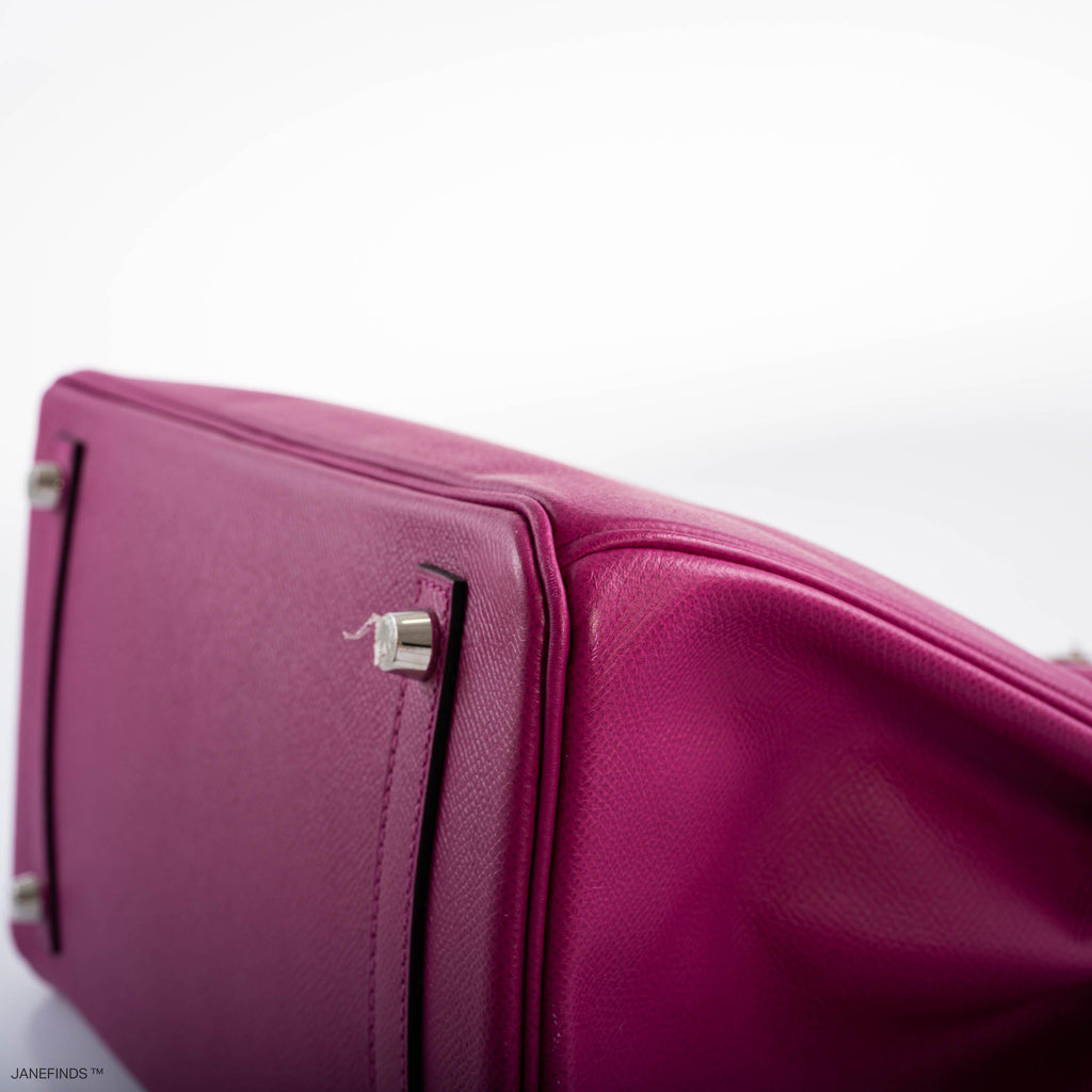 Hermes Birkin 30 Rose Pourpre Epsom with Palladium Hardware