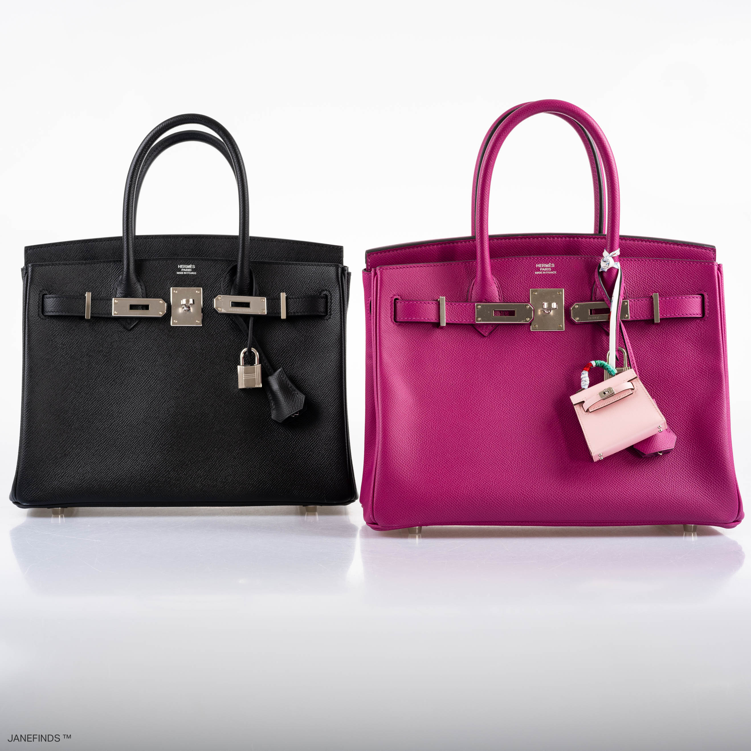 Hermes Birkin 30 Rose Pourpre Epsom with Palladium Hardware