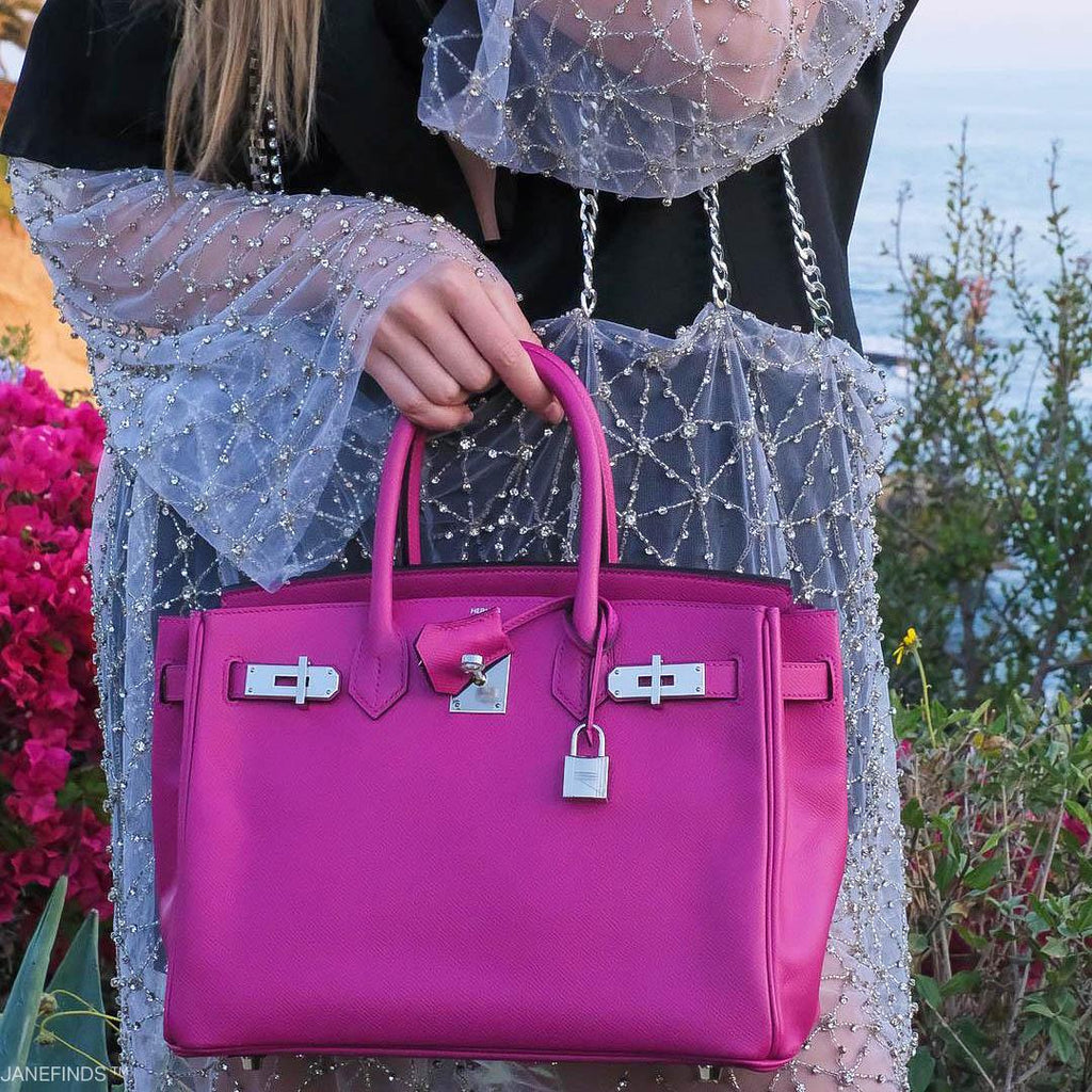 Hermes Birkin 30 Rose Pourpre Epsom with Palladium Hardware