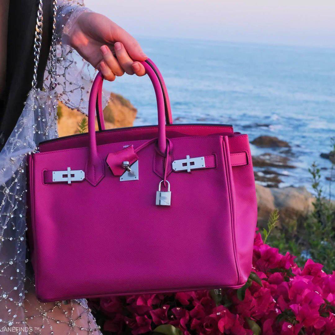 Hermes Birkin 30 Rose Pourpre Epsom with Palladium Hardware