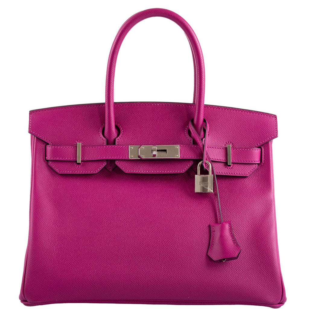 Hermes Birkin 30 Rose Pourpre Epsom with Palladium Hardware
