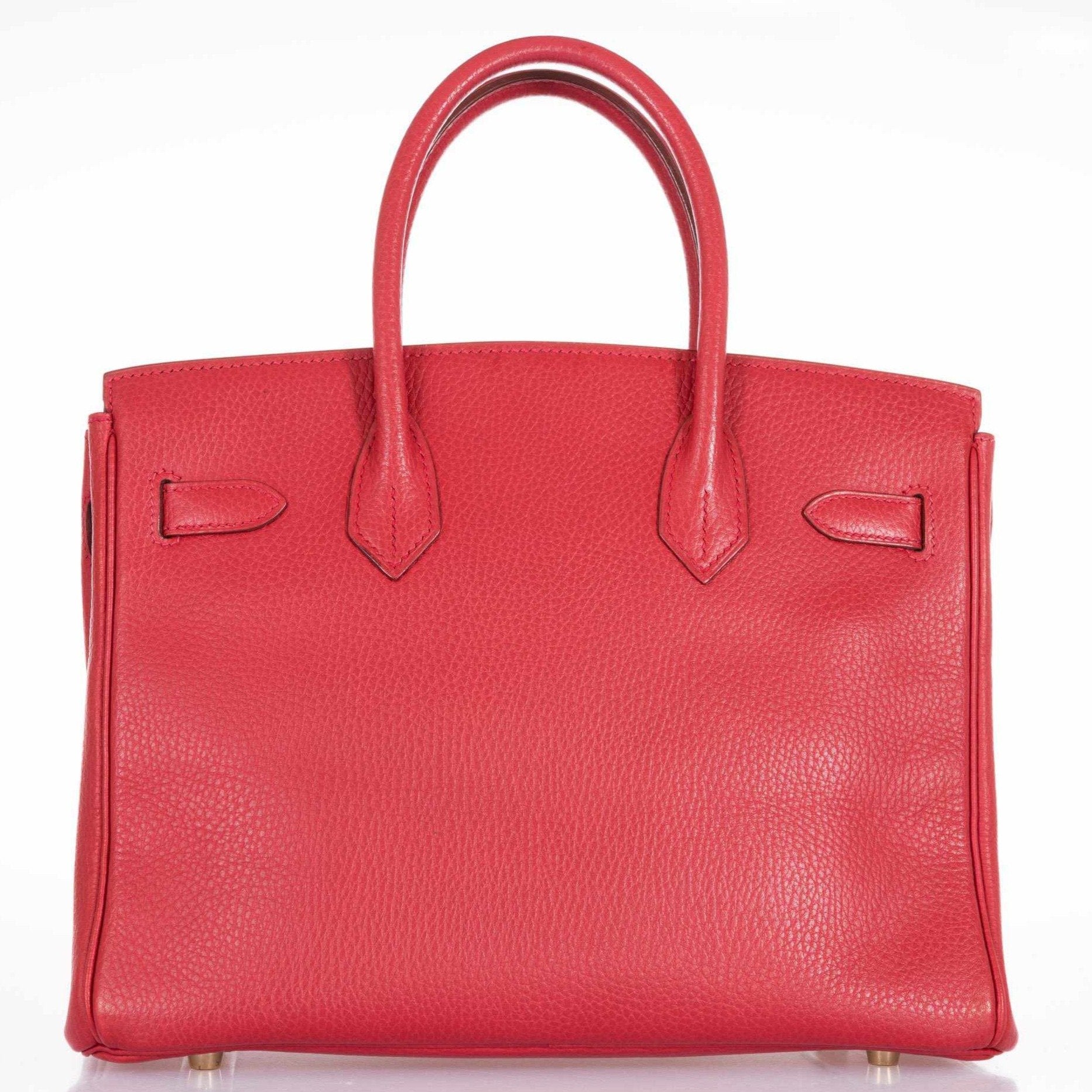 Hermes Birkin 30 Rouge Vif Ardennes Gold Hardware