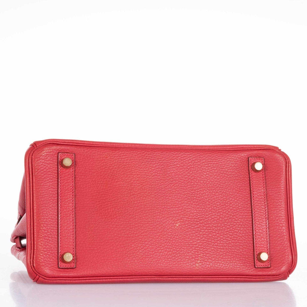 Hermes Birkin 30 Rouge Vif Ardennes Gold Hardware