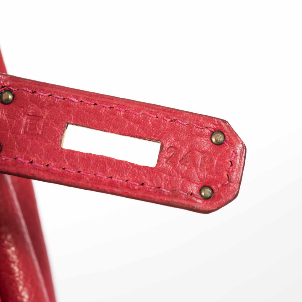 Hermes Birkin 30 Rouge Vif Ardennes Gold Hardware