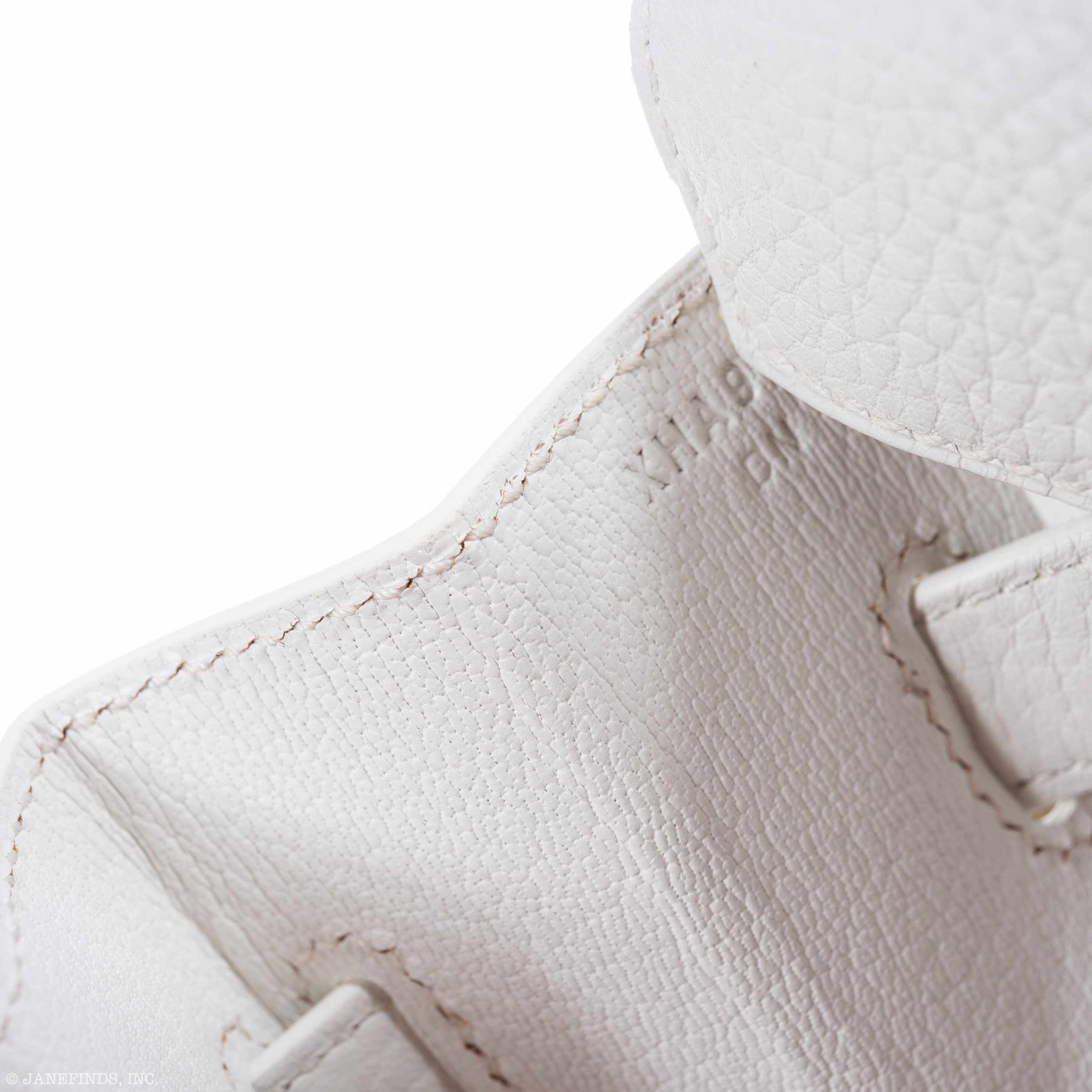 Hermes Birkin 30 White Clemence Gold Hardware