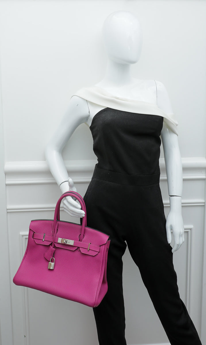 Hermes Rose Pourpre Birkin 30 Bag