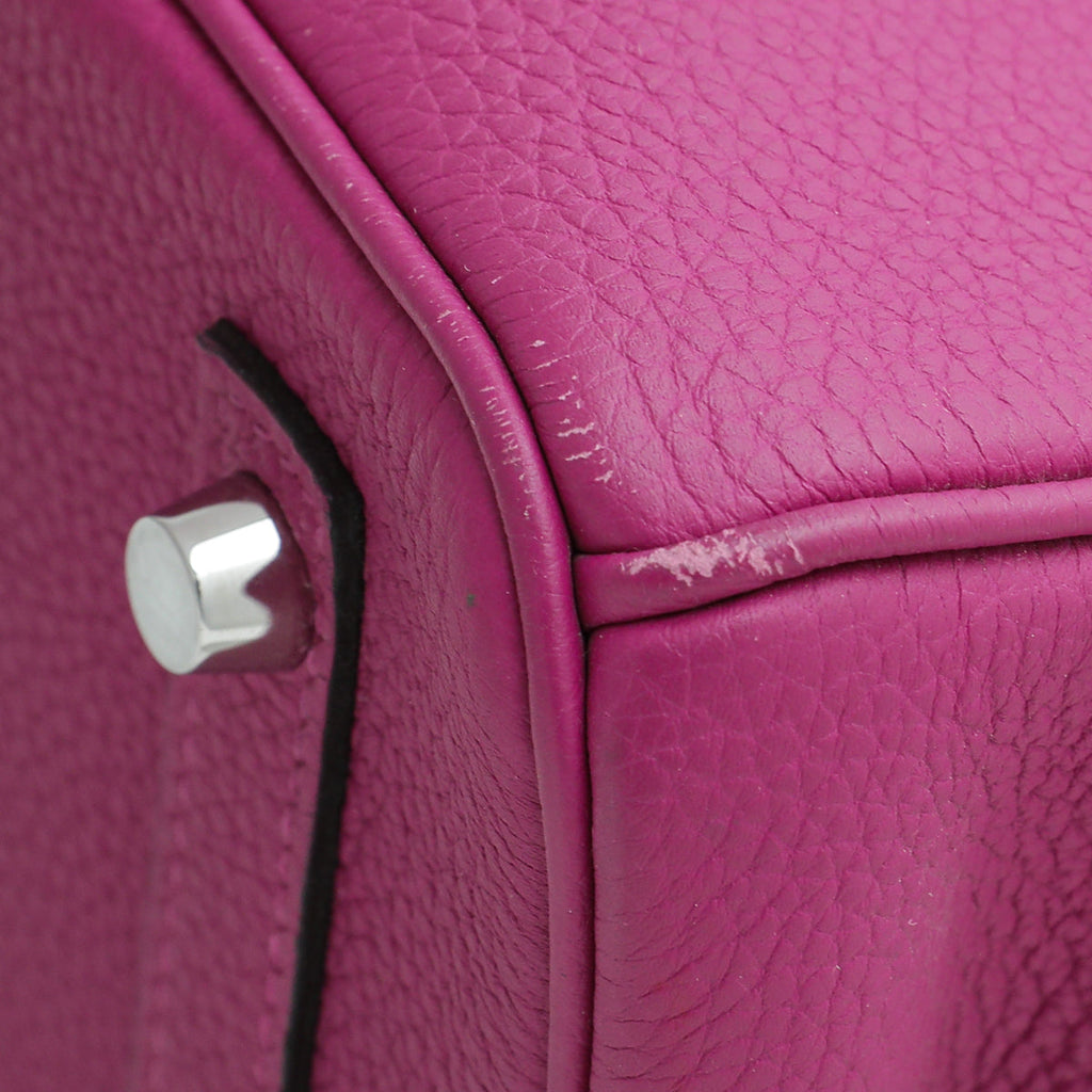 Hermes Rose Pourpre Birkin 30 Bag