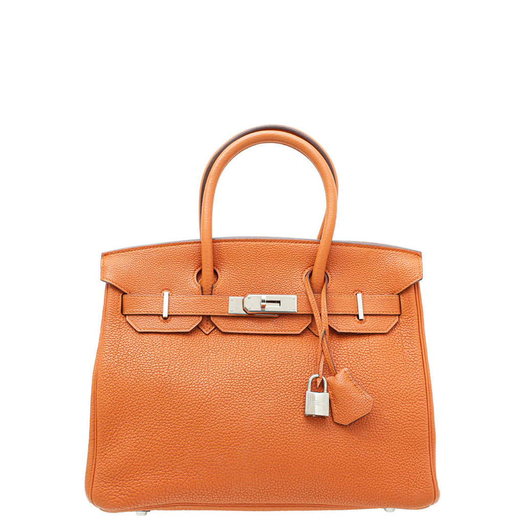 Hermes Orange Birkin 30 Bag