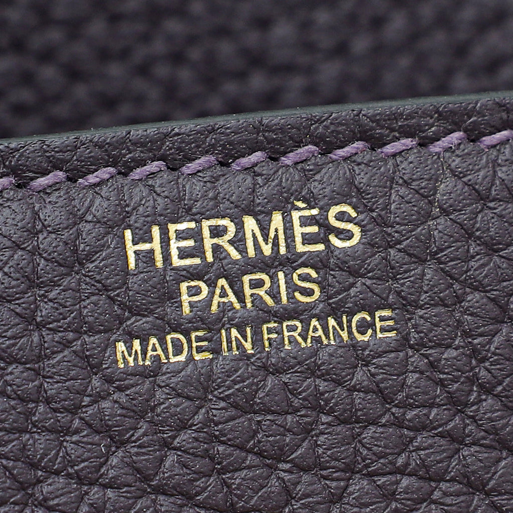 Hermes Raisin Retourne Birkin 30 Bag
