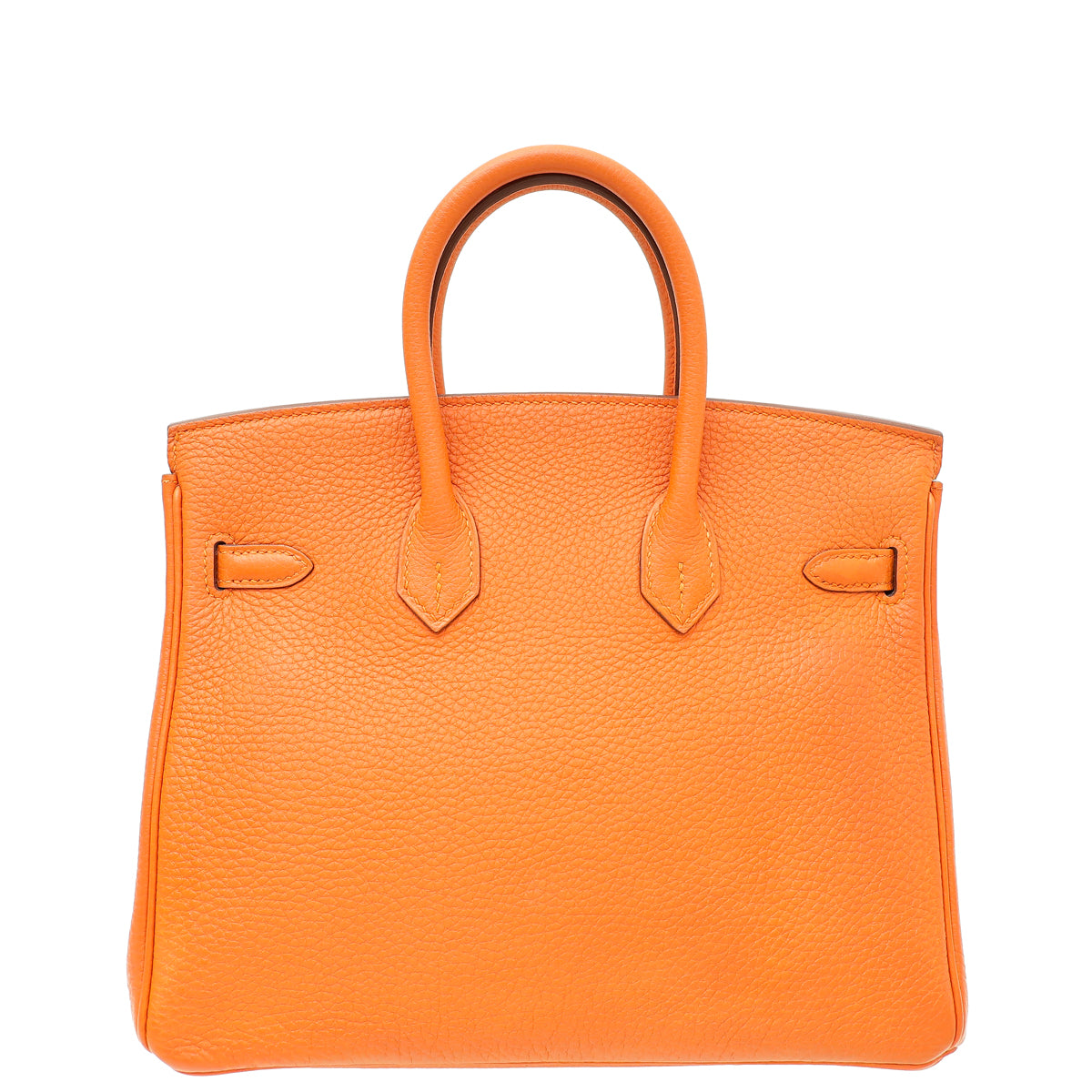 Hermes Orange Retourne Birkin 25 Bag