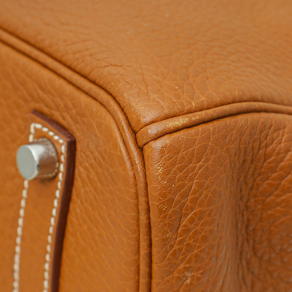 Hermes Gold Retourne Birkin 35 Bag