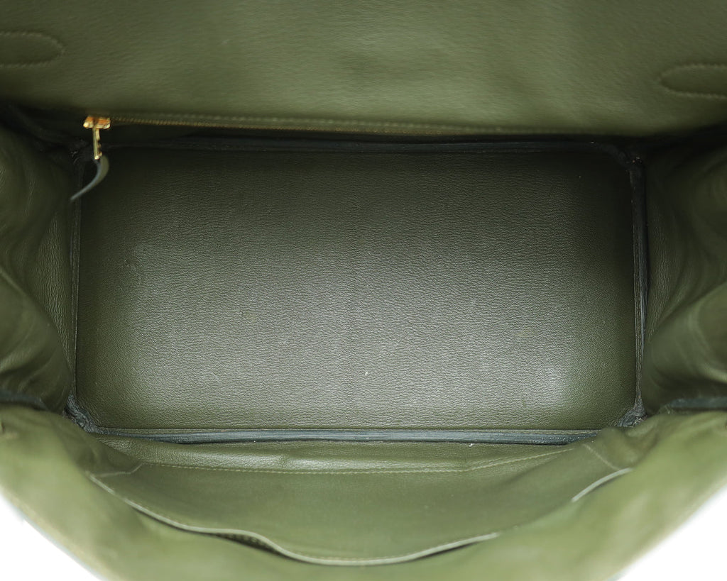 Hermes Vert Veronese Matte Crocodile Porosus Birkin 35 Bag