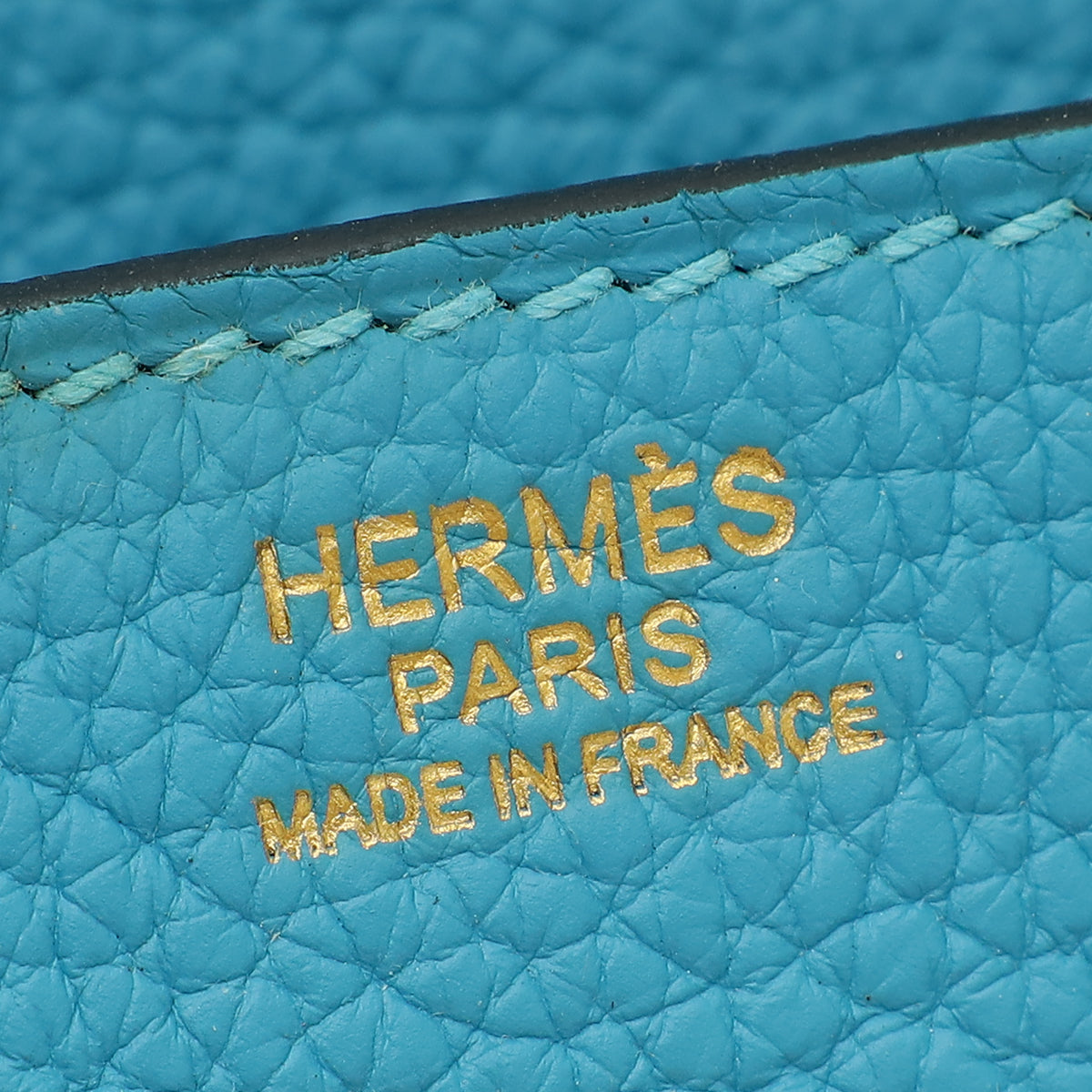 Hermes Turquoise Retourne Birkin 30 Bag
