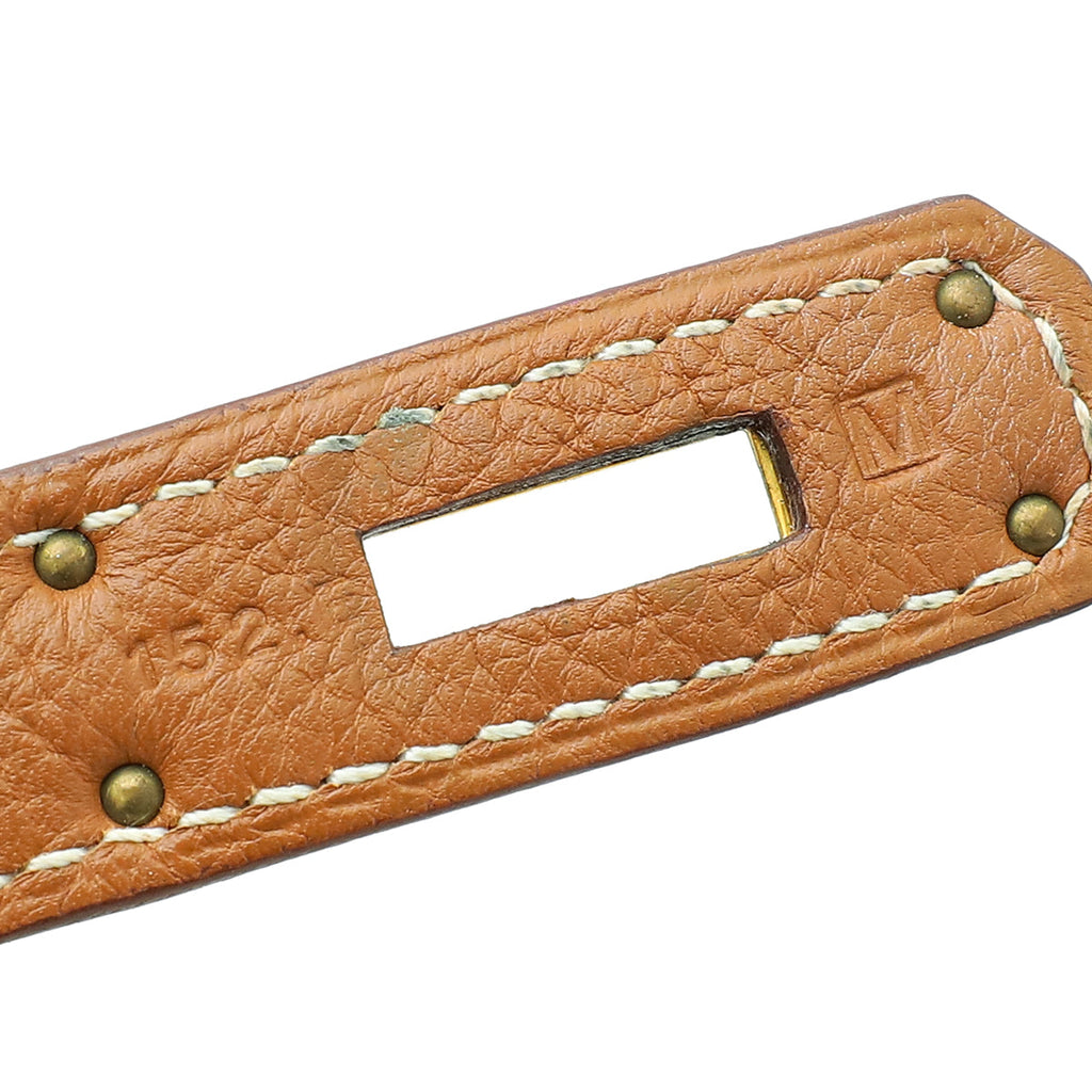 Hermes Gold Retourne Birkin 35 Bag