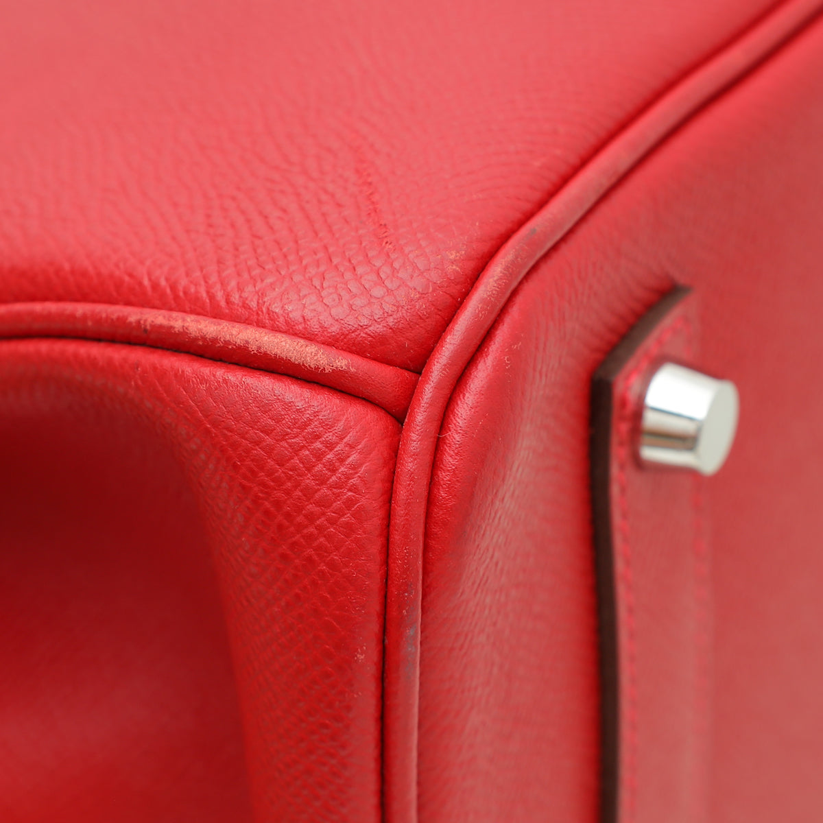 Hermes Rouge Casaque Birkin 35 Bag W/ Twilly