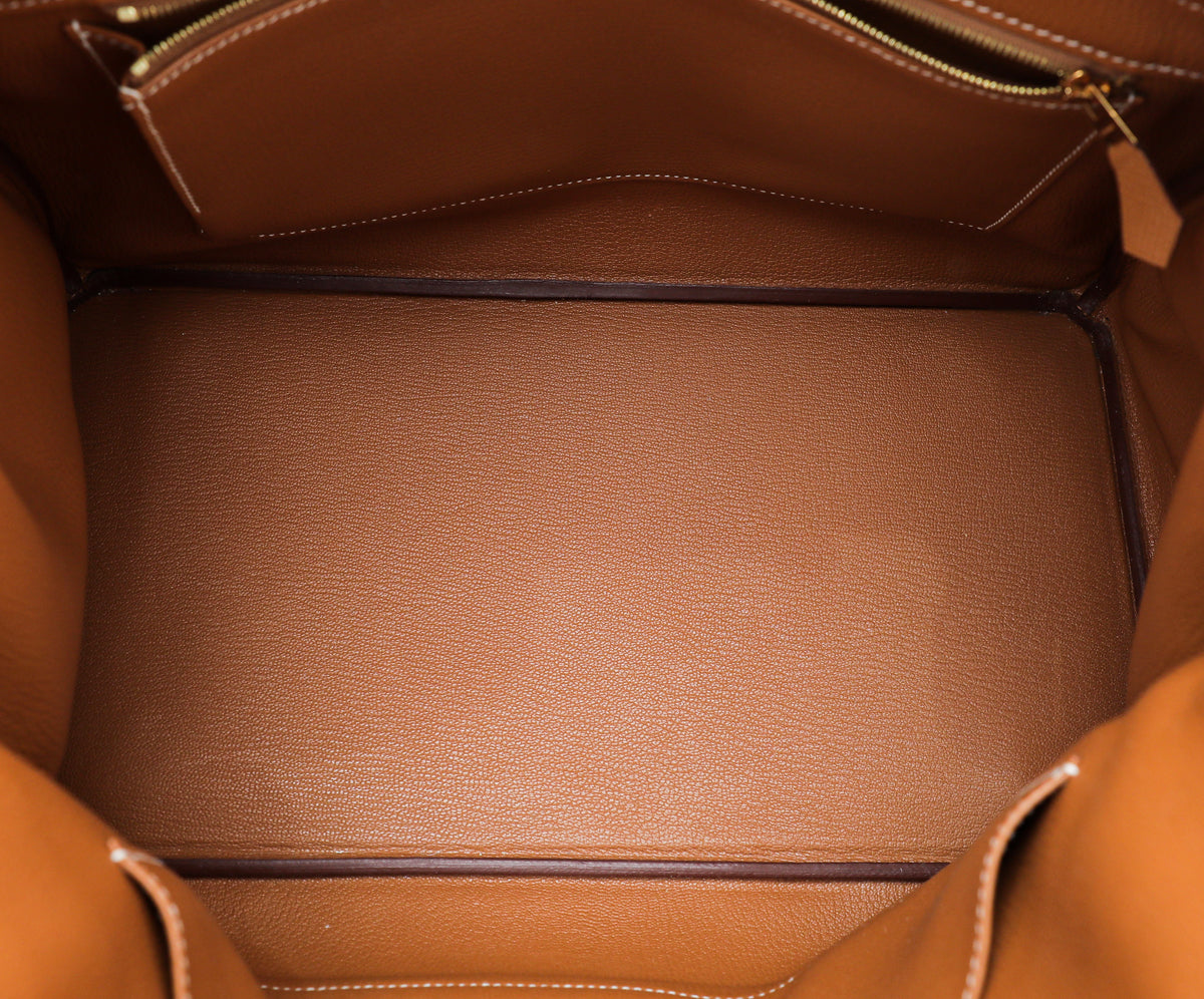 Hermes Gold Birkin 35 Bag