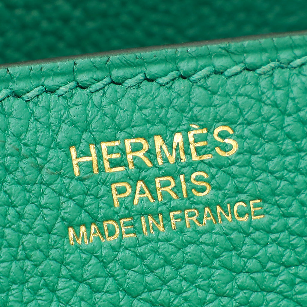 Hermes Vert Vertigo Retourne Birkin 30 Bag