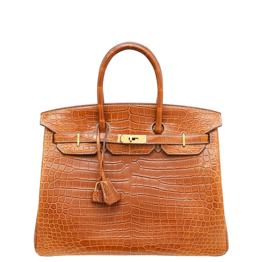 Hermes Fauve Crocodile Matte Porosus Birkin 35 Bag