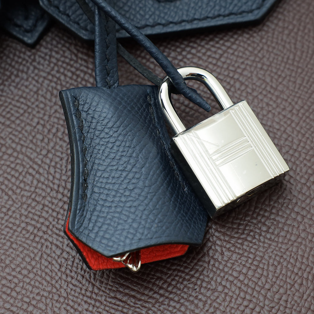 Hermes Tricolor Casaque Sellier Birkin 30 Bag