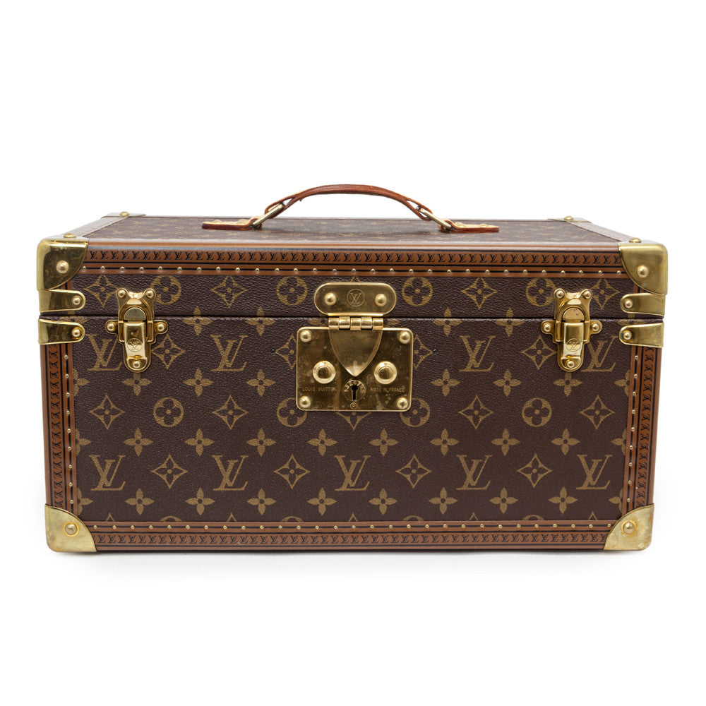 Louis Vuitton Monogram Case With Mirror Vanity Trunk