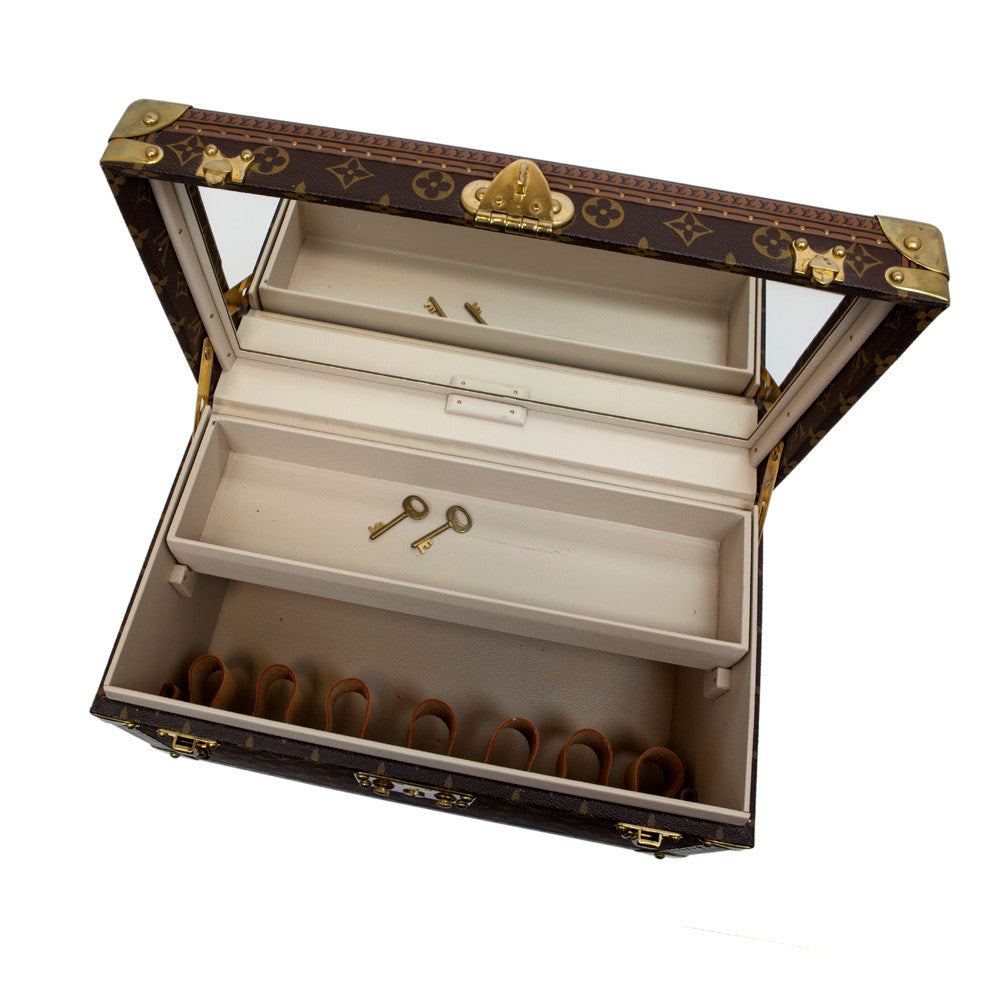 Louis Vuitton Monogram Case With Mirror Vanity Trunk