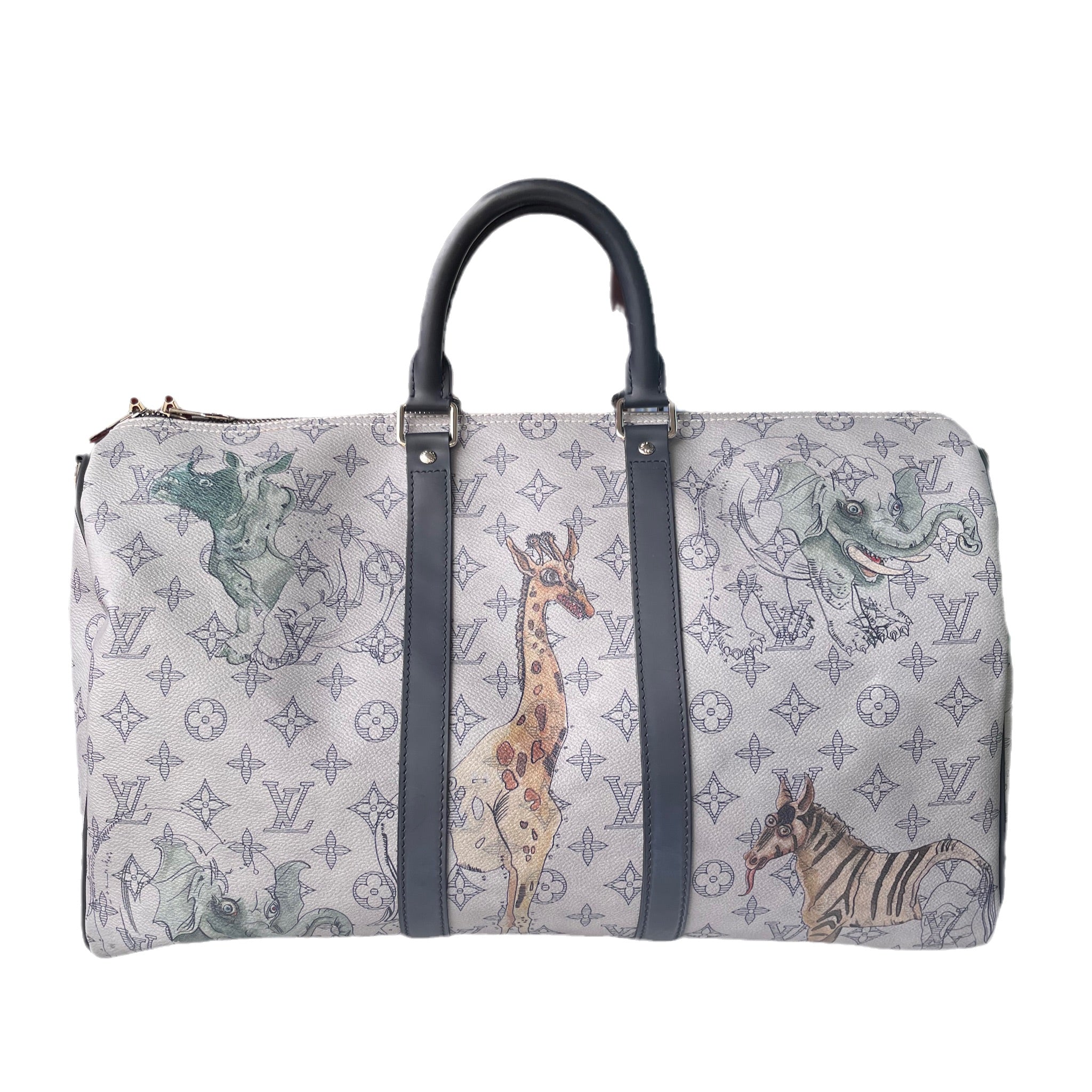 Sold Louis Vuitton x Chapman Brothers Keepall 45 Bandouliere Zoo/Giraffe