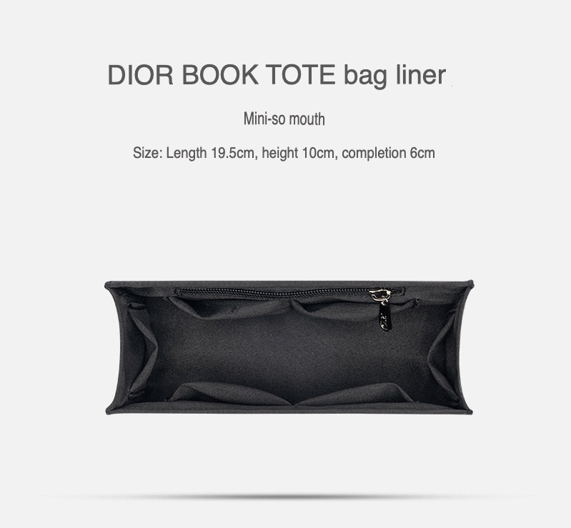 Organiser Insert fit for Dior Book Tote - Fabric with Zipper Option