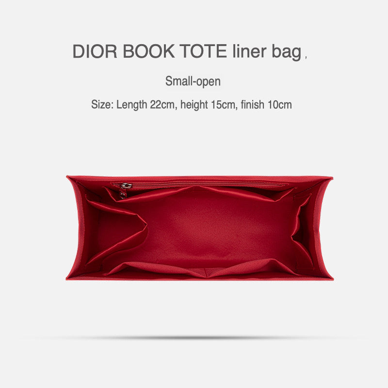 Organiser Insert fit for Dior Book Tote - Fabric with Zipper Option