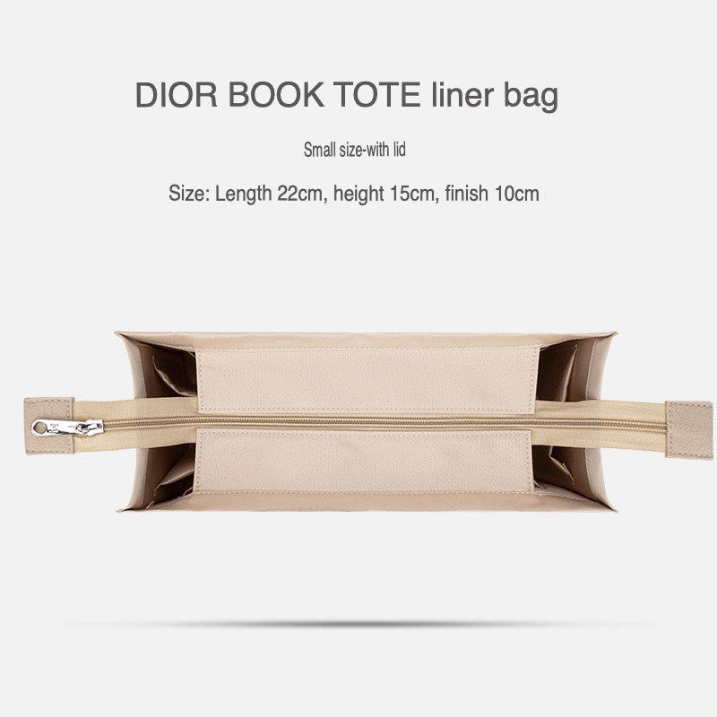 Organiser Insert fit for Dior Book Tote - Fabric with Zipper Option