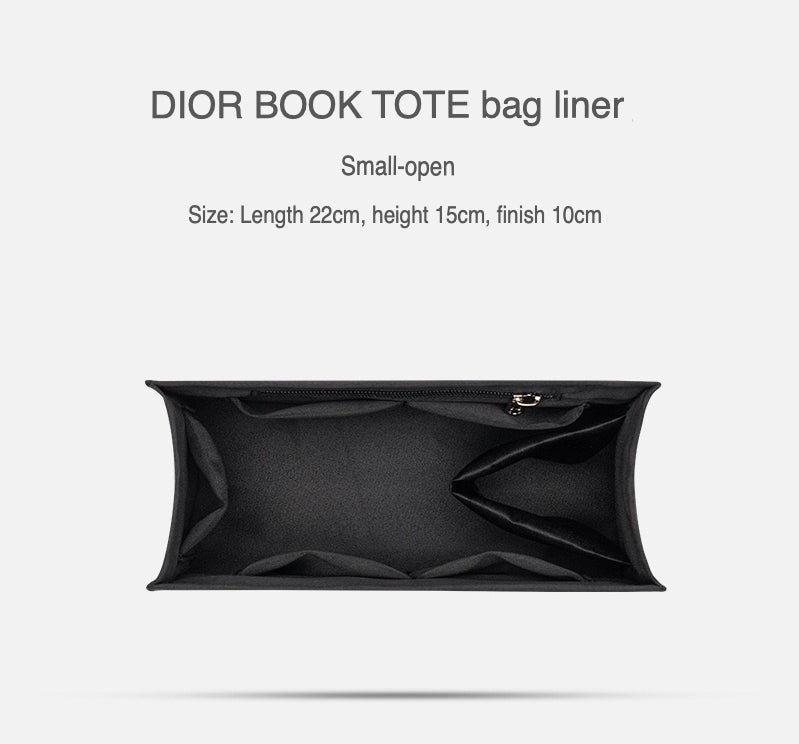 Organiser Insert fit for Dior Book Tote - Fabric with Zipper Option