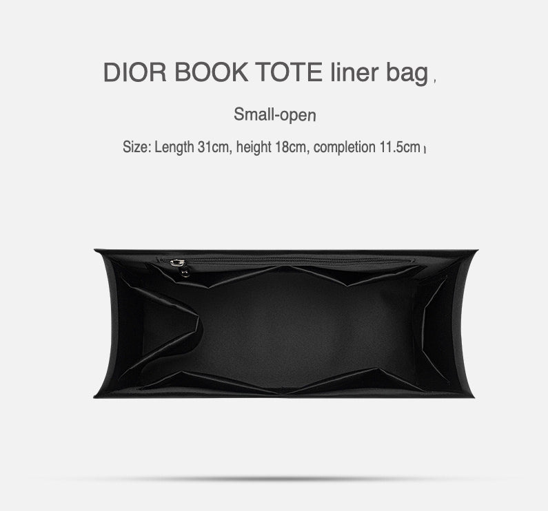Organiser Insert fit for Dior Book Tote - Fabric with Zipper Option