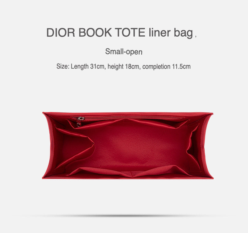 Organiser Insert fit for Dior Book Tote - Fabric with Zipper Option