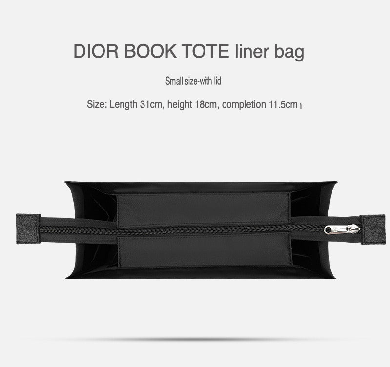 Organiser Insert fit for Dior Book Tote - Fabric with Zipper Option