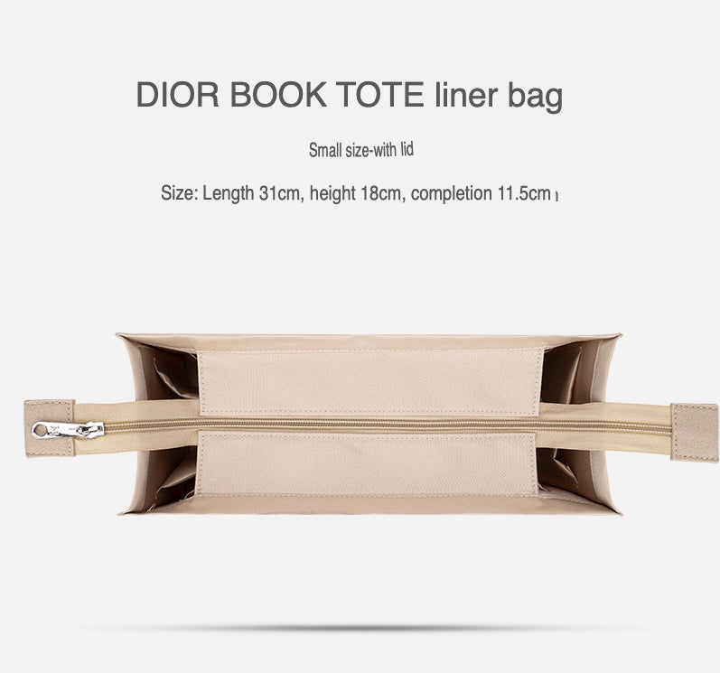 Organiser Insert fit for Dior Book Tote - Fabric with Zipper Option